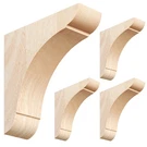 Vercraft 4 Pcs Corbels Wooden Shelf Brackets 1.75 X 6 Unfinish.... Fixed Price $43.50.