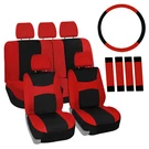 Fh Group Universal Fit Cloth Car Seat Covers W/ Steering Full Set. Fixed Price $27.19.