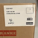 Franke CUX11021 Cube Undermount Stainless Steel Sink 22 3/4X 17. Fixed Price $349.00.
