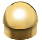 Lavi 00-602/1H Rounded End Cap For Handrail Tubing Polished Brass Finish. Fixed Price $12.73.