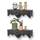 Gothvanity Bat Floating Set Of 2, Black Flying Shelf, Wood Wall Mounte. Fixed Price $57.11.
