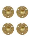 Qcaa Solid Brass Flush Ring Pull Round 1-1/2" Polished 4 Pack. Fixed Price $47.47.