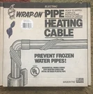 New, Wrap-on 31080 80FOOT 160W 120V Pipe Heat Cable. Fixed Price $55.00.