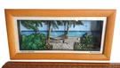 Vintage 3D Can You Imagine Tropical Beach Scene Palms Boat Alan Giana Shadow Box. Fixed Price $25.49.