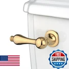 Kingston KTAL2 Victorian Tank Lever, Polished BRASS,2-5/8-INCH Handle Leng. Fixed Price $85.99.