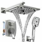 Ello&allo Shower Faucet Set Mixing Valve And Trim Kit Brushed Nickel, Rainfal.... Fixed Price $185.19.