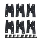 Qcaa Steel Hinge Offset For Cabinet Door, 3/8", Matte Black, 6 Pack, Ma.... Fixed Price $46.35.