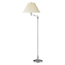 Cal Lighting 59" Brushed Steel Swing Arm Floor Lamp. Fixed Price $185.99.