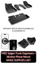 Tesla Model 3 2024-2026 Spigen Floor Mats, Trunk Organizers + Phone Mount. Fixed Price $66.00.