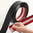 Coengwui L-shaped Corner Guards, Peel And Stick 16.4FT X 0.8IN, Matte Black. Fixed Price $14.63.