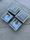 Two Vintage Mcm 12" Kirlin Holophone Recessed Light Fixtures. Fixed Price $150.00.