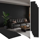 Smartstandard 4 Pack Wood Slat Wall Panels 105.9 X 12.6 Black. Fixed Price $369.99.