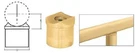 Polished Brass Perpendicular Collar For 1-1/2" Tubing By Laurence. Fixed Price $20.58.