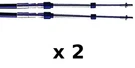 2 Pack 9 Ft Xtreme Control Cables Fits Honda Suzuki Tohatsu Yamaha Nissan. Fixed Price $135.76.
