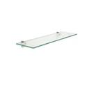 Spancraft Clear Tempered Glass Floating Shelf/brass Peacock Mounting Brackets. Fixed Price $30.00.