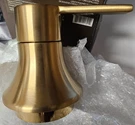 Signature Hardware Shlzpblevbg Lentz Lever Handle Only - Brushed Gold. Fixed Price $35.00.