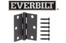 Everbilt 3 Square Oil-rubbed Bronze Squeak-free Door Hinge. Us Shipping. Fixed Price $8.00.