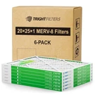Trightfilters 20X25X1 Air Merv 8, 24.7" 19.8" 0.8",. Fixed Price $75.68.