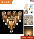 Elegant 2200K Dimmable E26 Vintage Edison Bulbs - 10 Pack Energy Star Certified. Fixed Price $85.99.