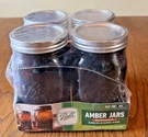 Ball Elite Collectors Series Amber Mason Canning 1-QUART Jars Very Nice. Fixed Price $38.99.