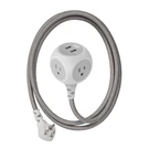 461FG Habitat Braided Extension Cord French Grey 6FT Includes 2.4A Dual Usb 3. Fixed Price $44.65.