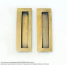 Solid Brass Baldwin Flush Pulls - 5.90 Inch Vintage Set Of 2 For Sliding Door. Fixed Price $40.00.