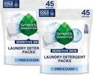 Seventh Generation Laundry Detergent Packs, Free & Clear 90 (2 Of 45 Ct). Fixed Price $27.99.