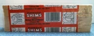 Nelson Wood Shims, 8" (00200) Fs. Fixed Price $10.00.