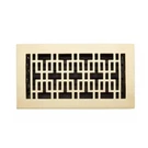 Signature Hardware Brass Floor Register Whit LOUVERS-4"X8" Brushed. Fixed Price $12.00.