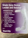 Steel City Single Gang Device Leveler And Retainer. Fixed Price $99.99.