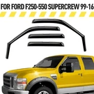 Rain Guards Vent Visors Shade 1999-2016 Ford F-250 Supercrew. Fixed Price $61.94.