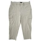 Banana Republic Women Size 20 Tapered Cargo Pant Cream Nwot W414. Fixed Price $39.00.