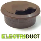 Plastic Round Office Computer Desk Table Grommets - Brown 2.375" Electriduct. Fixed Price $6.99.