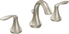 Moen Eva T6420BN Widespread 2-HANDLE High-arc Bathroom Faucet In Brushed Nickel. Fixed Price $128.99.