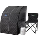 Portable Steam Sauna Spa 800W 60 Min Timer Lightweight Black Durasage Personal. Fixed Price $179.99.