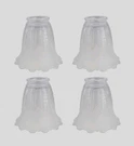 Aspen Creative 23058-4 Clear & Frosted Transitional Style Shade, 2-1/8". Fixed Price $31.49.