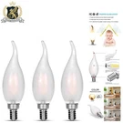 Elegant 3-PACK E12 Dimmable Led Bulbs Frosted Daylight White Candelabra Design. Fixed Price $19.78.