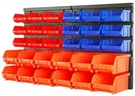 Wall Mounted Storage Bins Parts Rack 30 Organizer Garage Plastic Shop Tool. Fixed Price $33.99.