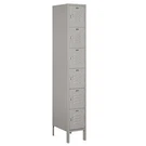 Salsbury Tier Box Style 12IN W 6FT H 18IN Unassembled Standard Metal Locker. Fixed Price $408.42.