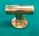 Crl HR15UPB Polished Brass Flush Wall Mount Tee For 1-1/2" Tubing Handrail. Fixed Price $29.99.