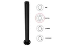 Fhc TR1MB18C T1000 18" Center Post - 1.5" Round Partition Matte Black. Fixed Price $233.99.