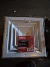 Everbilt 8 In. X 4-WAY Aluminum Square Ceiling Diffuser White. Fixed Price $124.99.
