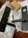 Signature Hardware- Satcher Brass Entrance Door Set Lever Handle Left. Fixed Price $95.00.
