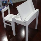 White Melissa & Doug Wooden Desk Table Chair With Compartment School Homework. Fixed Price $99.99.
