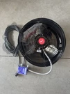 Master Flow EZCG2BL 1600CFM Black Cool Plug-in Gable Mount Attic Open Box S5. Fixed Price $110.00.