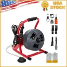 50FTX5/16" Electric Drain Cleaner Sewer Snake Cleaning Machine Cutters & Gloves. Fixed Price $112.89.