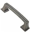 (15)GLIDERITE Deco Cabinet Door Pull Handle Weathered Nickel 3" Center To. Fixed Price $34.99.