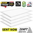 2X4 Ft Troffer Panel Edge-lit Flat (2-4 Pack) 5000K Daylight White, 75 Watts. Fixed Price $184.00.