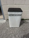 Vtg Mcm Redmon Wicker Laundry Hamper Chest W/ Lid -inside Lining Is Ripped. Fixed Price $49.00.