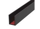 Perimeter Channel With Pre-applied Tape For 3/8" Glass 95" Length Matte Black. Fixed Price $32.17.